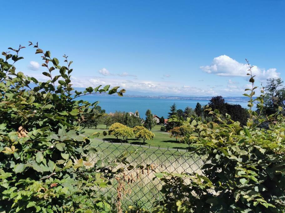 Appartement Vue Sur Le Golf Et Le Lac Leman Publier Exteriér fotografie